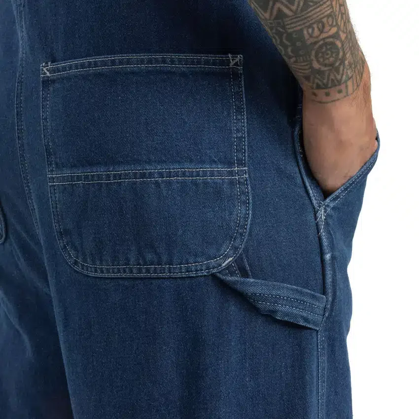 Erkek Geniş Kesim Denim Tulum