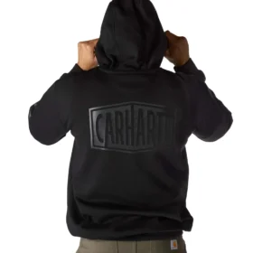 Erkek Geniş Kesim Orta Ağırlık Logo Desenli Kapüşonlu Sweatshirt - Rain Defender Kapüşonlu sweatshirtler