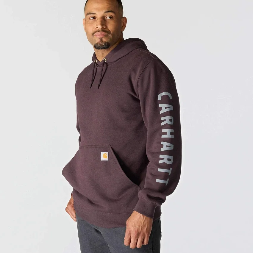 Erkek Geniş Kesim Orta Ağırlık Logo Desenli Kapüşonlu Sweatshirt - Rain Defender Kapüşonlu sweatshirtler