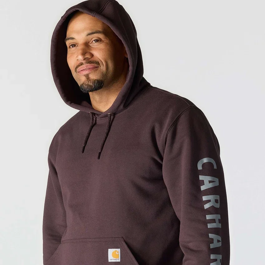 Erkek Geniş Kesim Orta Ağırlık Logo Desenli Kapüşonlu Sweatshirt - Rain Defender Kapüşonlu sweatshirtler