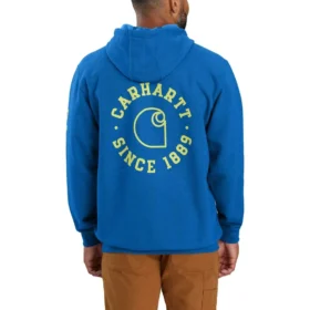 Erkek Geniş Kesim Orta Ağırlıkta 1889 Grafik Kapüşonlu Sweatshirt - Rain Defender Kapüşonlu sweatshirtler