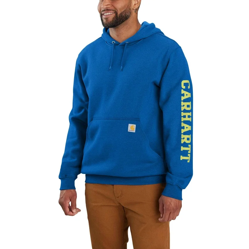 Erkek Geniş Kesim Orta Ağırlıkta 1889 Grafik Kapüşonlu Sweatshirt - Rain Defender Kapüşonlu sweatshirtler