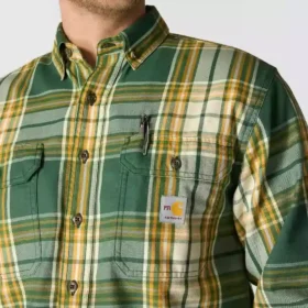 Erkek Geniş Kesim Uzun Kolluklu Twill Ekose Gömlek – Alev Dirençli Gömlekler