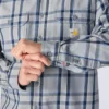 Erkek Geniş Kesim Uzun Kolluklu Twill Ekose Gömlek - Alev Dirençli Gömlekler