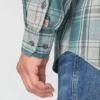Erkek Geniş Kesim Uzun Kolluklu Twill Ekose Gömlek - Alev Dirençli Gömlekler