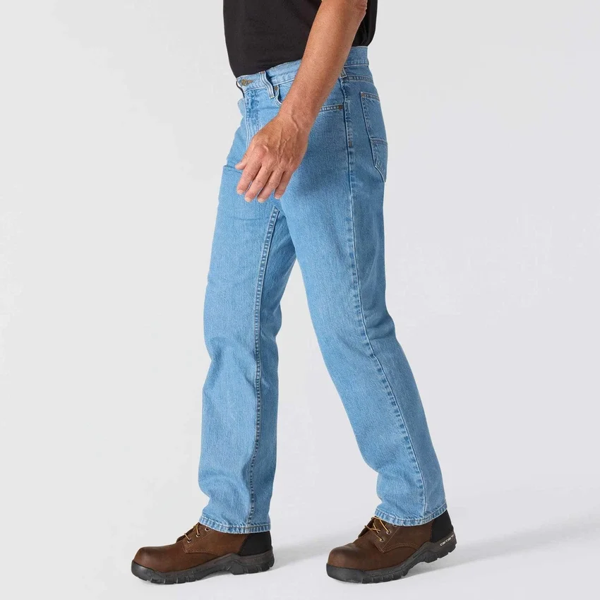 Erkek Gevşek Düz Kesim İş Kot Pantolonu