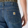 Erkek Gevşek Düz Kesim İş Kot Pantolonu