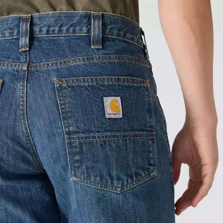 Erkek Gevşek Düz Kesim İş Kot Pantolonu