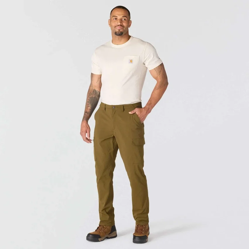 Erkek Gevşek Kesim Konik Force Ripstop Kargo Pantolon