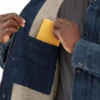 Erkek Gevşek Kesim Sherpa Astarlı Denim Ceket