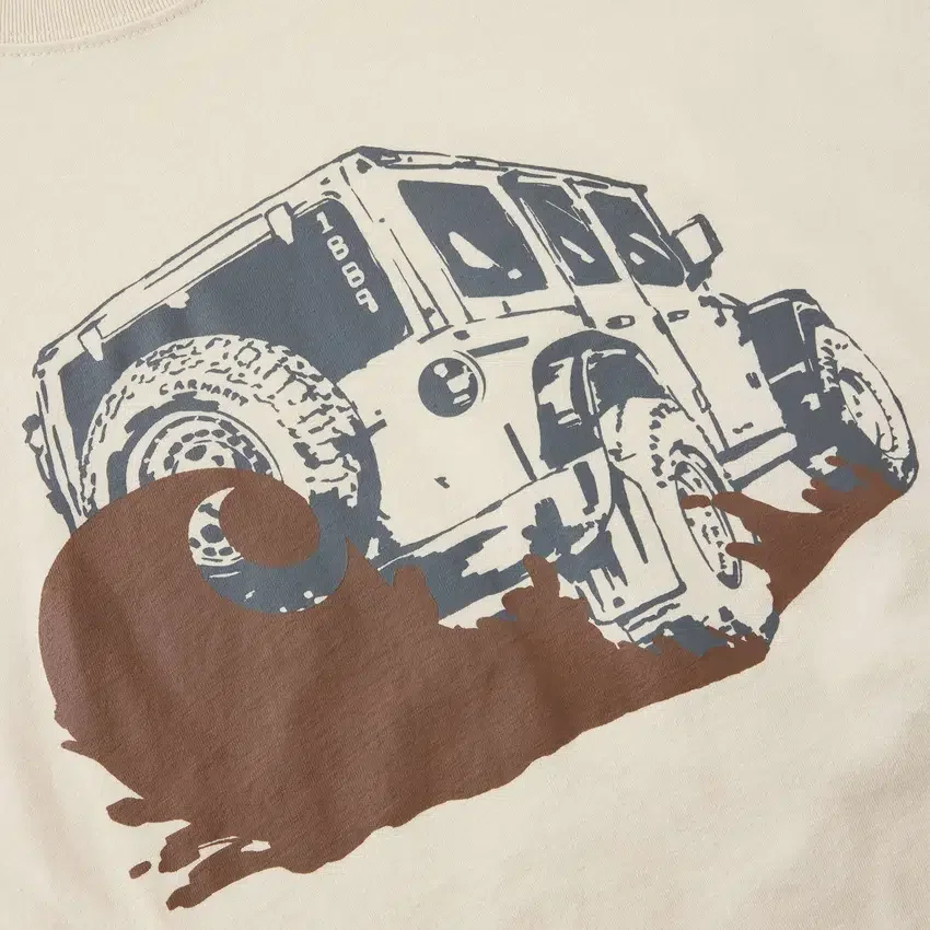 Erkek Irvine Bol Kesim Çamur Desenli Gömlek