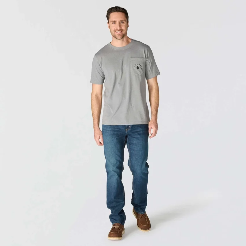Erkek Irvine Bol Kesim İş Grafik Gömleği
