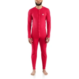 Erkek İçlik Union Suit – Klasik Pamuk-Poliester