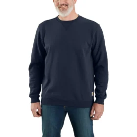 Erkek Marquette Bol Kesim Orta Ağırlıkta Bisiklet Yaka Sweatshirt