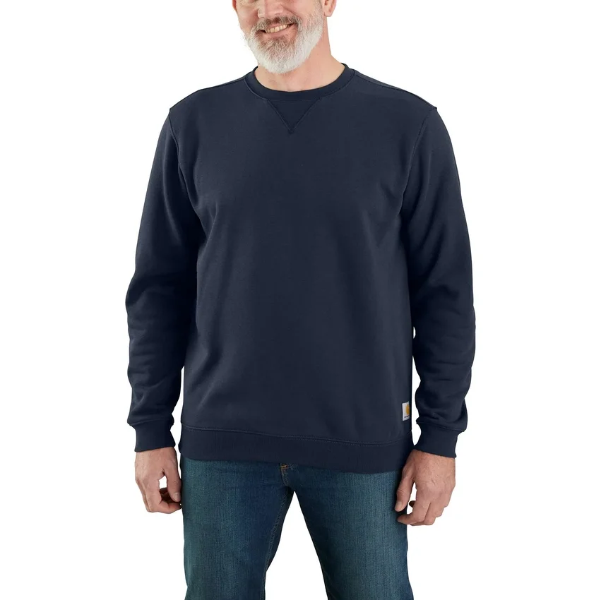 Erkek Marquette Bol Kesim Orta Ağırlıkta Bisiklet Yaka Sweatshirt