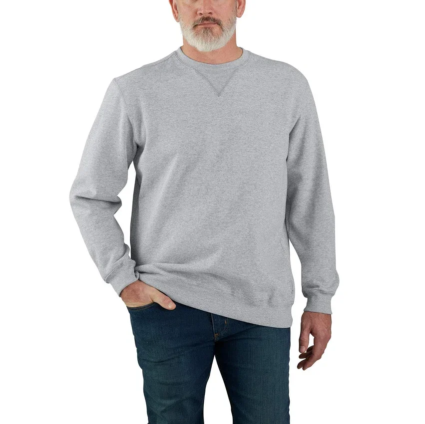 Erkek Marquette Bol Kesim Orta Ağırlıkta Bisiklet Yaka Sweatshirt