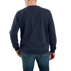 Erkek Marquette Bol Kesim Orta Ağırlıkta Bisiklet Yaka Sweatshirt