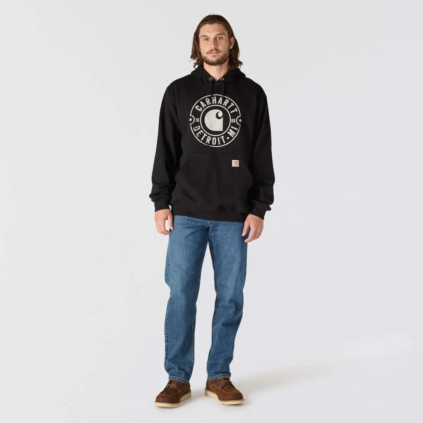 Erkek Marquette Detroit Grafik Kapüşonlu Sweatshirt