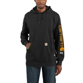 Erkek Marquette Force Logo Kapüşonlu Sweatshirt - Alev Dirençli Kapüşonlu sweatshirtler