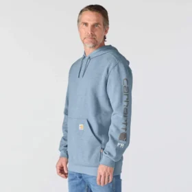 Erkek Marquette Force Logo Kapüşonlu Sweatshirt – Alev Dirençli Kapüşonlu sweatshirtler
