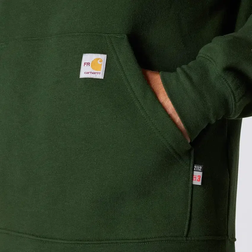 Erkek Marquette Force Logo Kapüşonlu Sweatshirt - Alev Dirençli Kapüşonlu sweatshirtler
