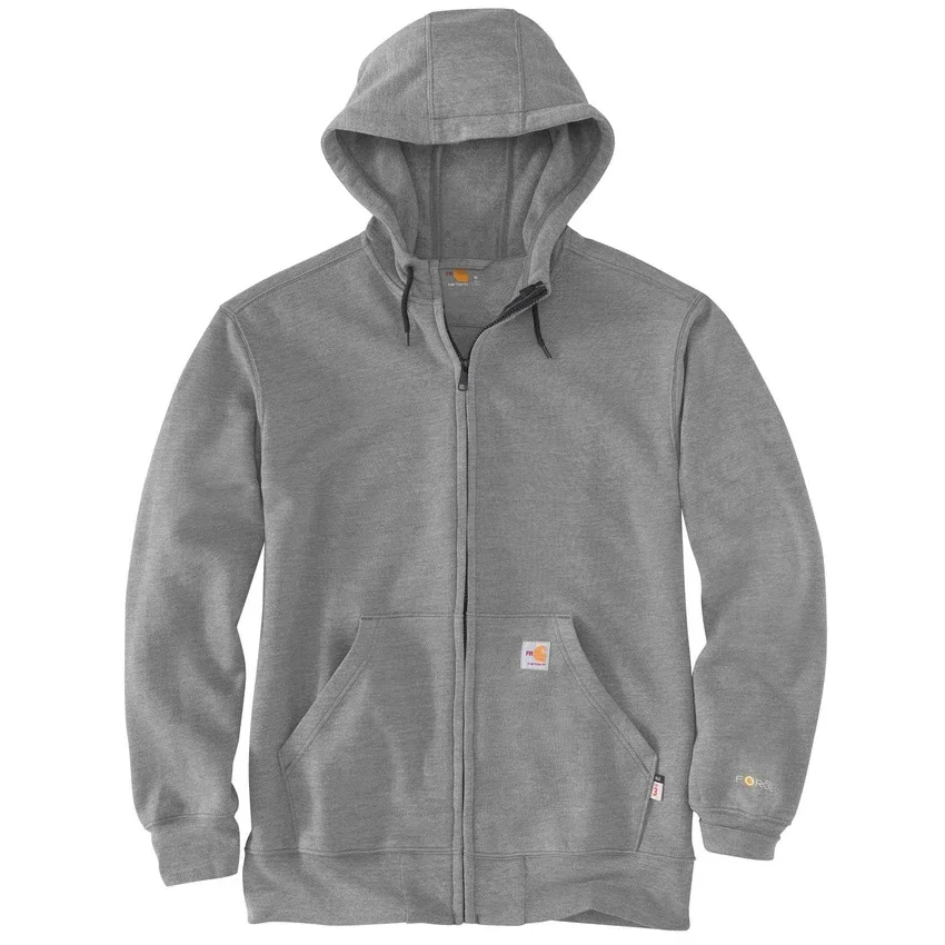 Erkek Marquette Fr Force Tam Fermuarlı Kapüşonlu Sweatshirt - Alev Dirençli Kapüşonlu sweatshirtler