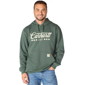 Erkek Marquette Shamrock Grafik Kapüşonlu Sweatshirt - Aziz Patrick Günü Sweatshirt