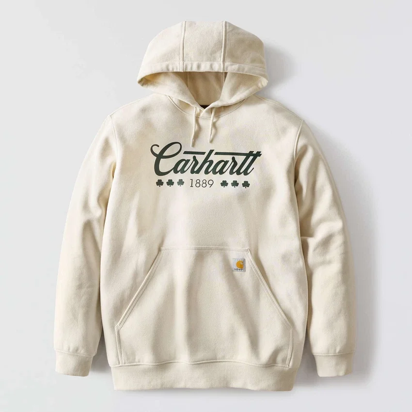 Erkek Marquette Shamrock Grafik Kapüşonlu Sweatshirt - Aziz Patrick Günü Sweatshirt