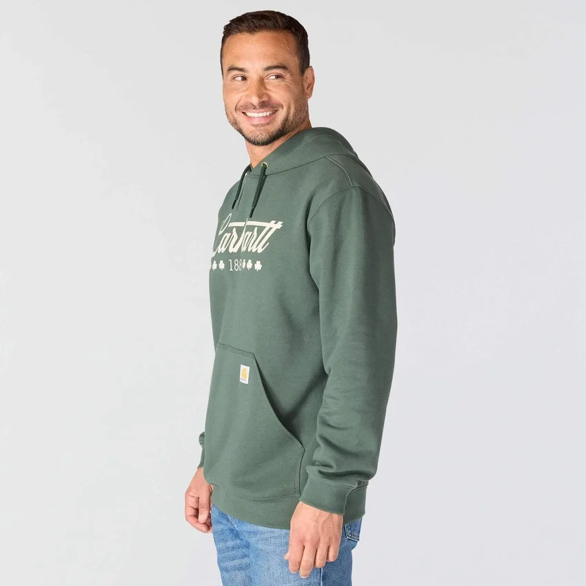 Erkek Marquette Shamrock Grafik Kapüşonlu Sweatshirt - Aziz Patrick Günü Sweatshirt