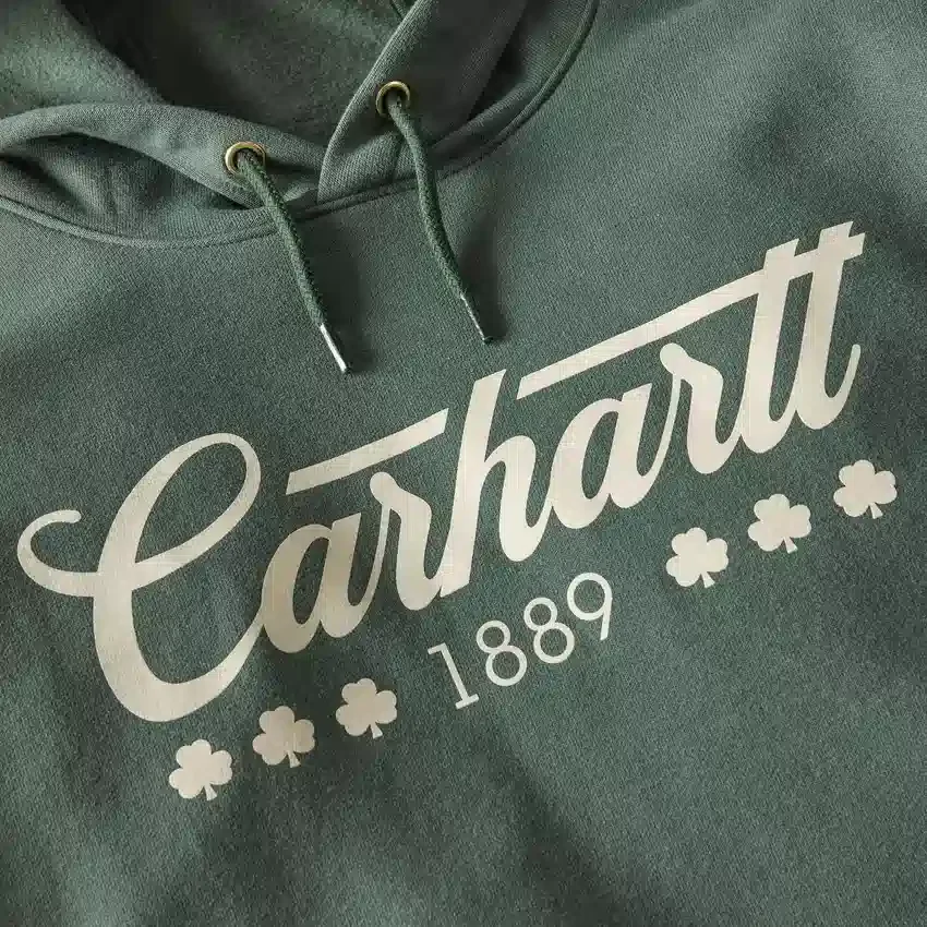 Erkek Marquette Shamrock Grafik Kapüşonlu Sweatshirt - Aziz Patrick Günü Sweatshirt
