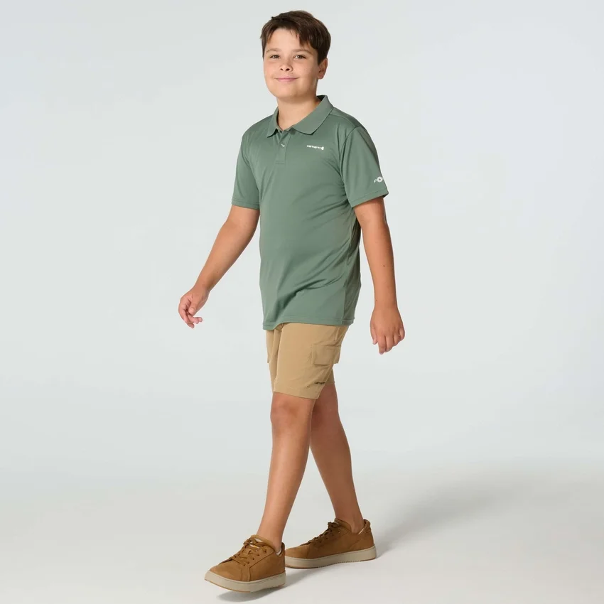 Erkek Çocuk Kısa Kolluklarlı Force Sun Defender™ Polo (Çocuk/Bebek)