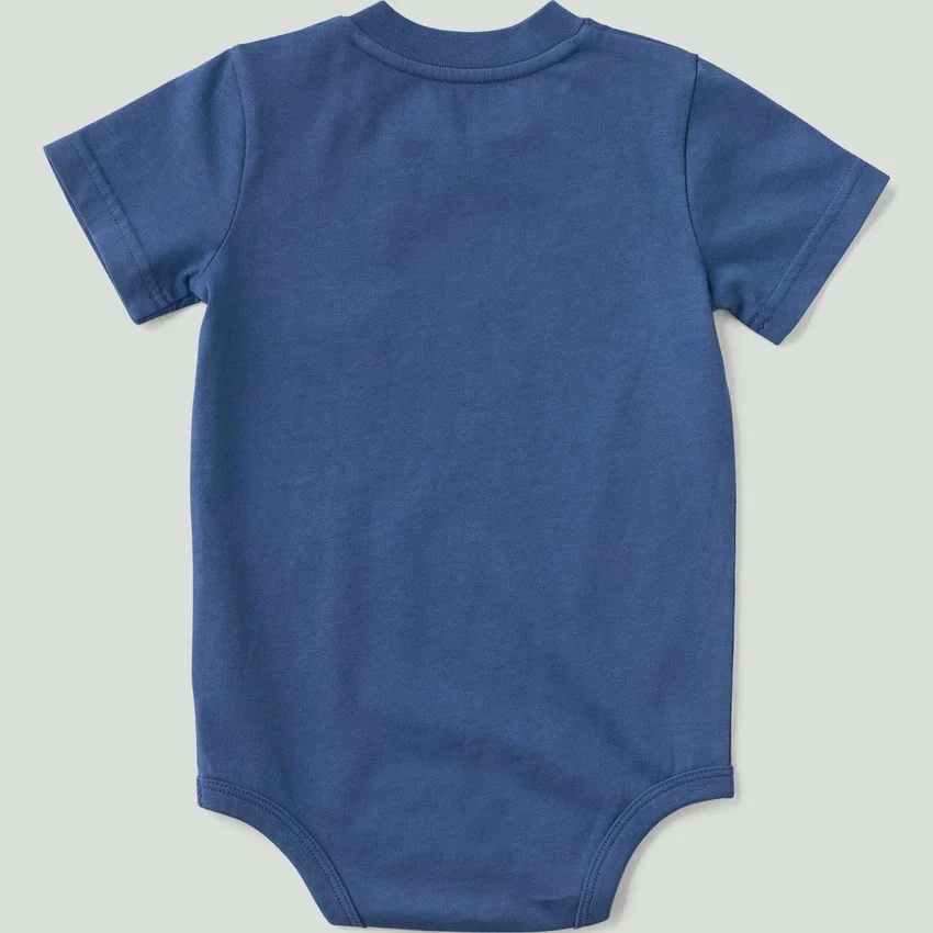 Erkek Çocuk Kısa Kolluklu Cepli Bodysuit (Bebek)