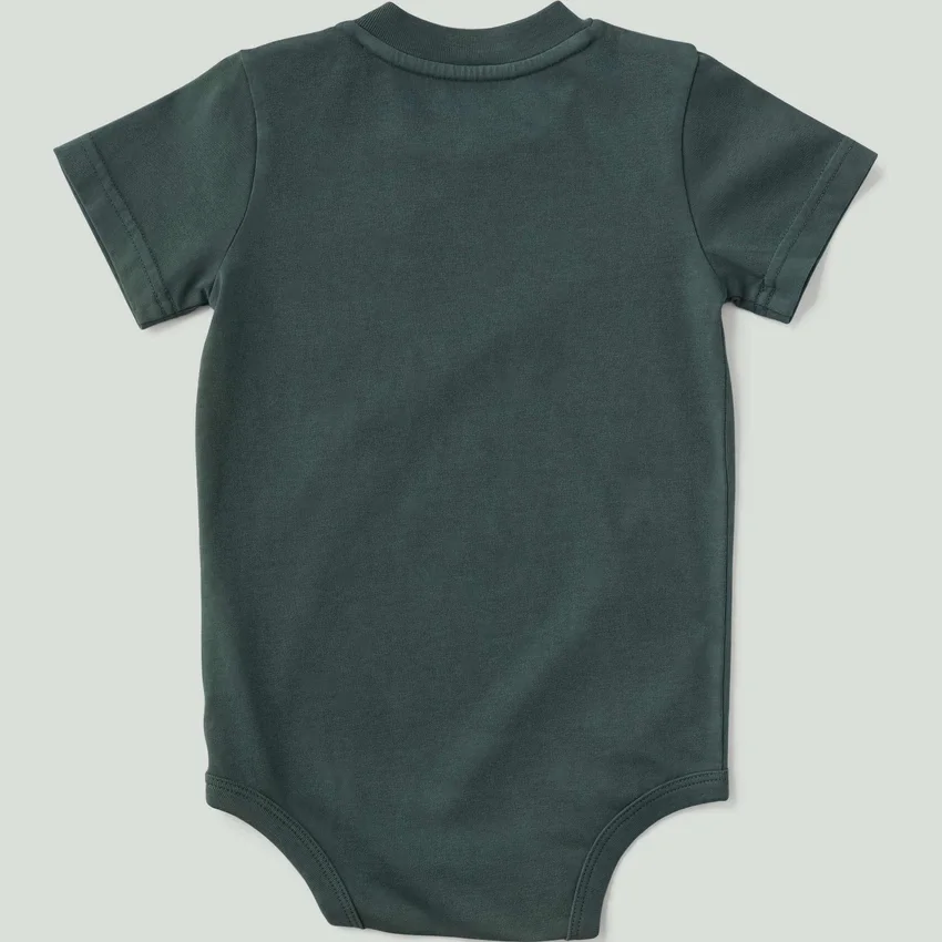 Erkek Çocuk Kısa Kolluklu Cepli Bodysuit (Bebek)