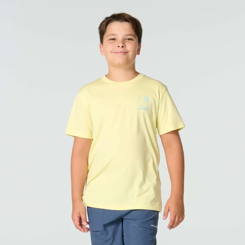 Erkek Çocuk Kısa Kolluklu Force Sun Defender™ Melanj Gömlek (Çocuk/Bebek)