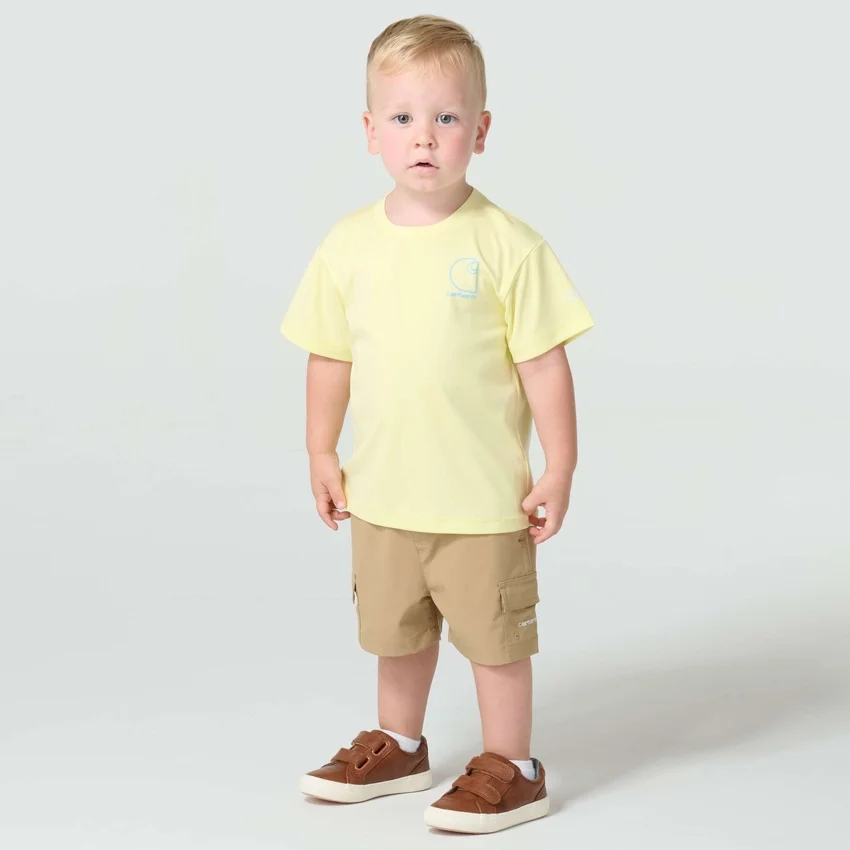 Erkek Çocuk Kısa Kolluklu Force Sun Defender™ Melanj Gömlek (Çocuk/Bebek)