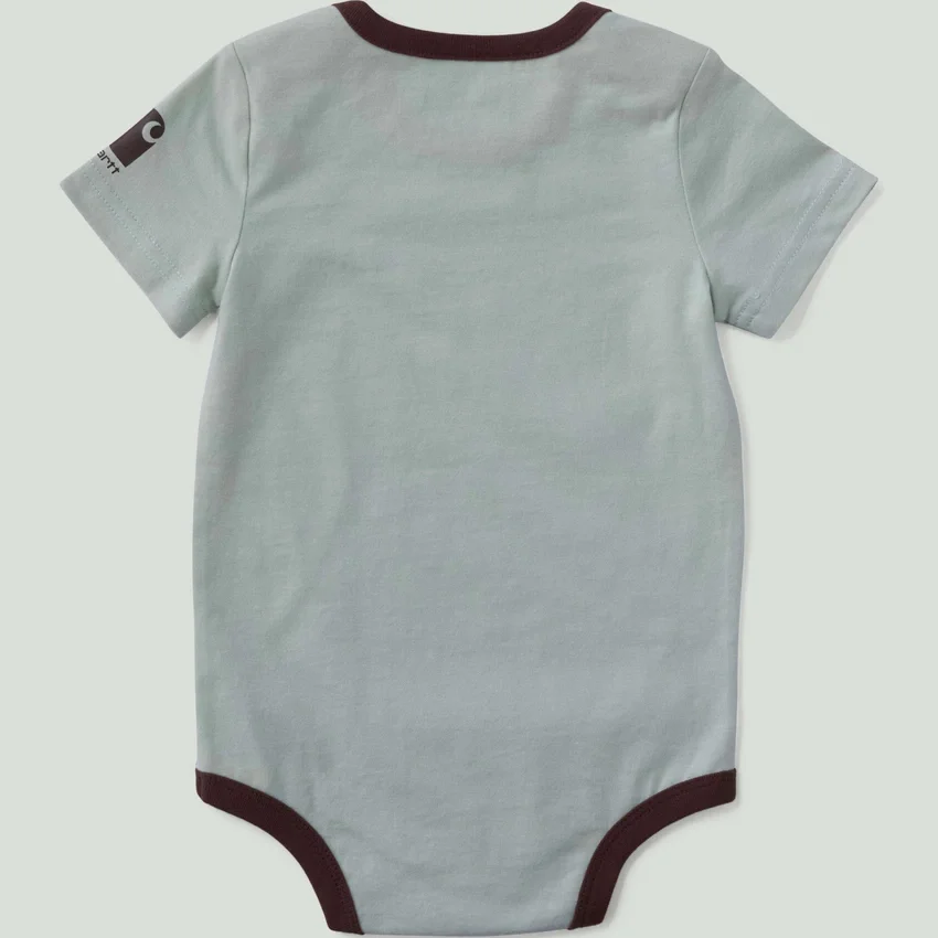 Erkek Çocuk Kısa Kolluklu Köpek Desenli Bodysuit (Bebek)