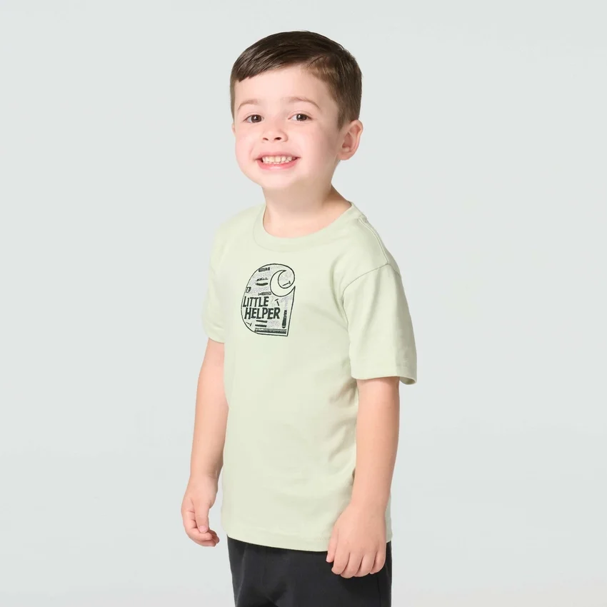 Erkek Çocuk Kısa Kolluklu Little Helper Tişört (Çocuk/Bebek)