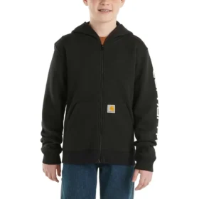 Erkek Çocuk Uzun Kolluklu Tam Fermuarlı Logolu Sweatshirt (Çocuk/Genç)