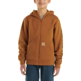 Erkek Çocuk Uzun Kolluklu Tam Fermuarlı Logolu Sweatshirt (Çocuk/Genç)