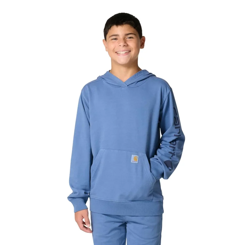 Erkek Çocuk Uzun Kolluklu Yeniden Tasarlanmış Giysi Boyalı Sweatshirt (Çocuk/Genç)