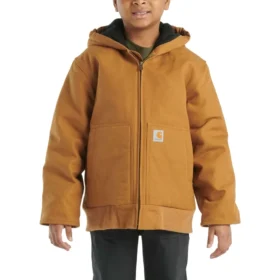 Erkek Çocuklar İçin Flanel Kapitone Astarlı Aktif Ceket (Çocuk/Genç)