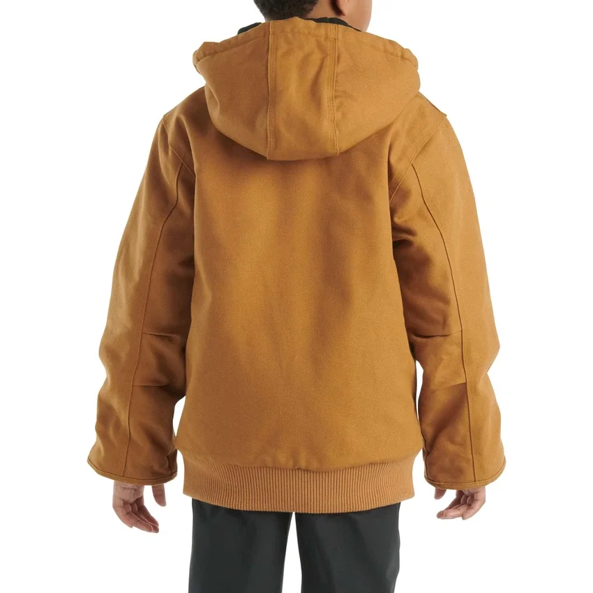 Erkek Çocuklar İçin Flanel Kapitone Astarlı Aktif Ceket (Çocuk/Genç)
