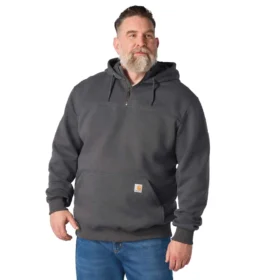 Erkek Paxton Su İtici Ağır Çekirdekli Çeyrek Fermuarlı Kapüşonlu Sweatshirt - carhartt Rain Defender Kapüşonlu sweatshirtler