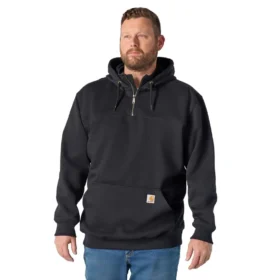 Erkek Paxton Su İtici Ağır Çekirdekli Çeyrek Fermuarlı Kapüşonlu Sweatshirt - carhartt Rain Defender Kapüşonlu sweatshirtler