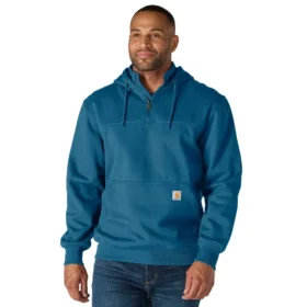 Erkek Paxton Su İtici Ağır Çekirdekli Çeyrek Fermuarlı Kapüşonlu Sweatshirt - carhartt Rain Defender Kapüşonlu sweatshirtler