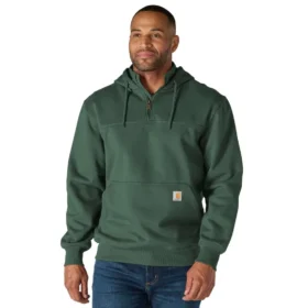 Erkek Paxton Su İtici Ağır Çekirdekli Çeyrek Fermuarlı Kapüşonlu Sweatshirt - carhartt Rain Defender Kapüşonlu sweatshirtler