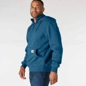 Erkek Paxton Su İtici Ağır Çekirdekli Çeyrek Fermuarlı Kapüşonlu Sweatshirt – carhartt Rain Defender Kapüşonlu sweatshirtler