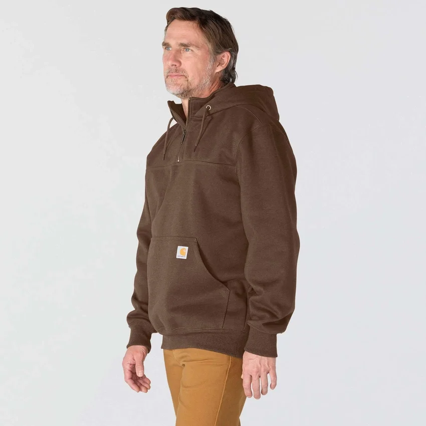 Erkek Paxton Su İtici Ağır Çekirdekli Çeyrek Fermuarlı Kapüşonlu Sweatshirt - carhartt Rain Defender Kapüşonlu sweatshirtler