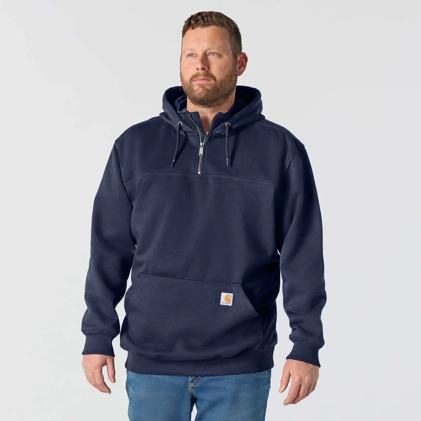 Erkek Paxton Su İtici Ağır Çekirdekli Çeyrek Fermuarlı Kapüşonlu Sweatshirt - carhartt Rain Defender Kapüşonlu sweatshirtler