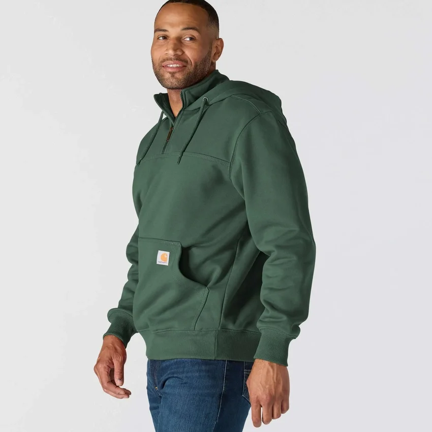 Erkek Paxton Su İtici Ağır Çekirdekli Çeyrek Fermuarlı Kapüşonlu Sweatshirt - carhartt Rain Defender Kapüşonlu sweatshirtler